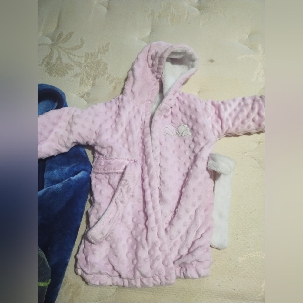 Pink Hooded Baby Robe